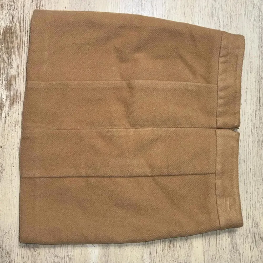 Gap Brown Academia Button Down Brown Skirt Size 0 Petite - Picture 5 of 5